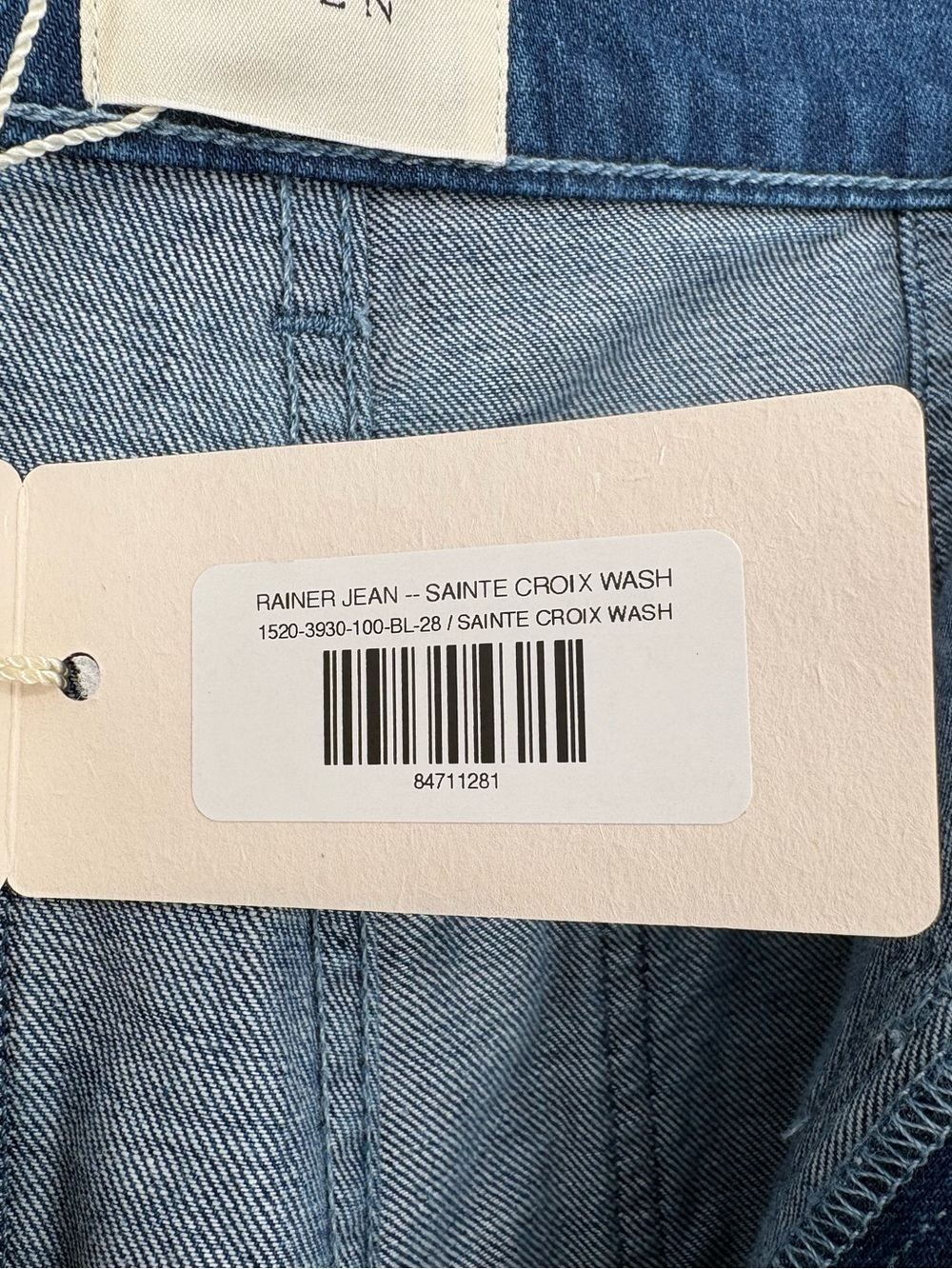 DÔEN Rainer Jean Size 28 in Sainte Croix Wash Wide Leg 100% Cotton NWT - Picture 4 of 15